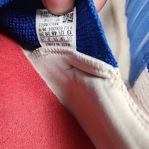 Adidas Mens Ultraboost 19 Blue White Running Athletic Shoes Size 13 US EF1340 - Picture 11 of 12